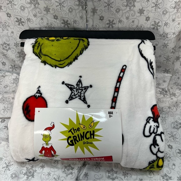How The Grinch Stole Christmas Oversized VIRAL Throw Blanket - Sketch Print - Picture 11 of 12